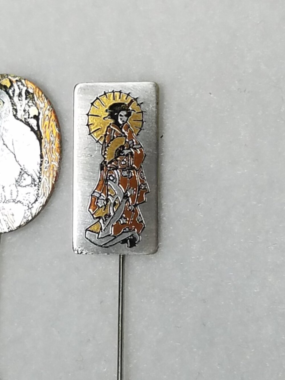 Vintage Hat Pins Lot 6 Crown Trifari Reed & Barton Collector Hatpin Stickpins - Picture 7 of 9